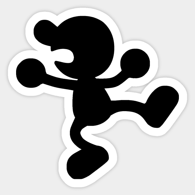 Weathered Mr. Game and Watch Sticker by TortillaChief